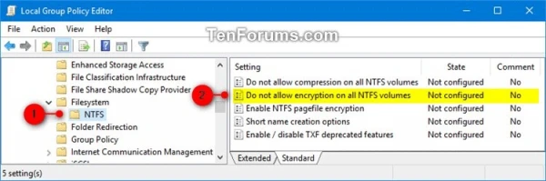 Hướng dẫn kích hoạt hoặc vô hiệu hóa mã hóa file NTFS trên Windows