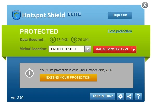 Phần mềm fake IP Hotspot Shield