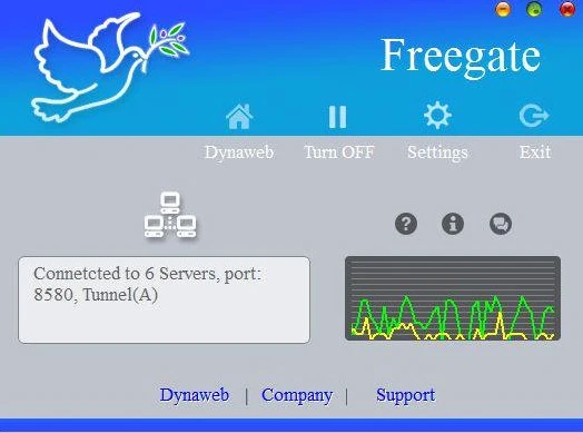 Phần mềm fake IP Freegate