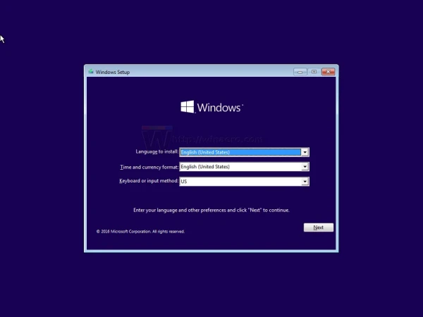 Mở Command Prompt trong Windows Setup