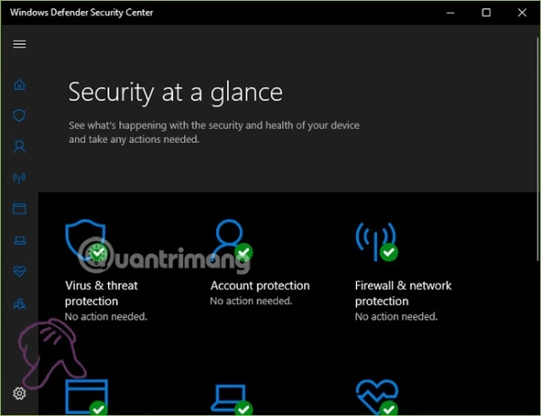 Vô hiệu hóa Windows Defender tạm thời qua Settings